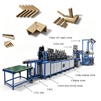 Machine de fabrication de protège-coins de carton ondulé à grande vitesse pour cartons automatiques