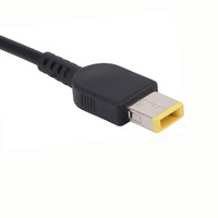 5,5 x 2,5 mm Gleichstrom-Steckdose auf quadratischen Stecker, Adapter, Konverter für Lenovo Thinkpad