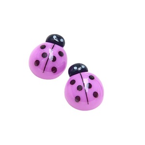 Carino scarabeo resina coccinella statuetta crema colla accessori per capelli per bambini fai da te guscio creativo del telefono materiale di bellezza - Product Image 2