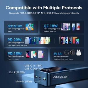 <span class=keywords><strong>Joyroom</strong></span> ชาร์จโทรศัพท์มือถือแบบพก<span class=keywords><strong>พา</strong></span>30000mAh แบบดิจิตอลแบตเตอรี่สำรอง22.5W 3.0ชาร์จเร็<span class=keywords><strong>ว</strong></span> - Product Image 3