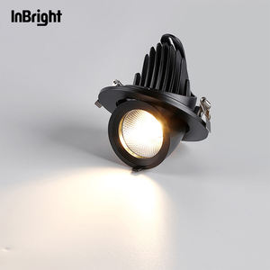 Lavapavetri a LED regolabile con incasso faretto Hotel 15W 30W 40W 50W COB faretto antiriflesso - Product Image 5