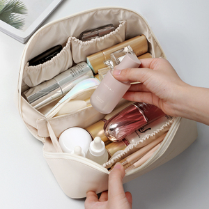 New Large Capacity Travel Cosmetic Storage Bag Organizer Waterproof PU Leather <b>Makeup</b> Case Professional <b>Box</b> for Women Luxury - Product Image 2