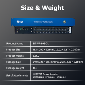 Procesador de Video Multipantalla |   Control Remoto/RS232/WEB, Mejora de Señal para Estudios - Product Image 2