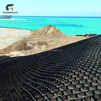 Geocelda de HDPE Ecológica y Duradera para el Control de la Erosión en Canales Hidráulicos y Riberas de Ríos con 5 Años de Garantía