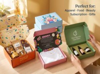 Cajas de Envío Personalizadas de Cartón Corrugado Reciclable con Logotipo Impreso, Duraderas, para Ropa y Esponjas