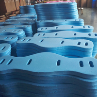 Anillo de natación EVA, espuma trasera ajustable, tabla flotante de cintura con cinturón para estudiantes, colchón de tabla para niños y adultos