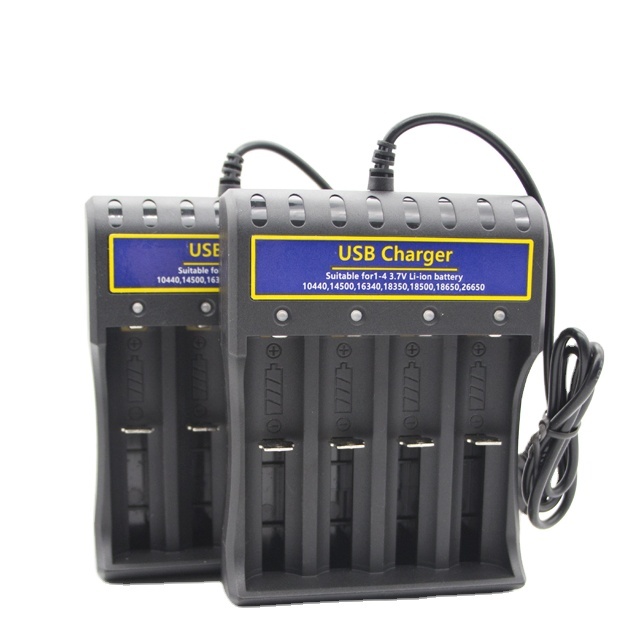 USB Battery Charger for 18650 26500  14500010440 Faster Charger 5V 2A