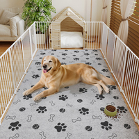 Tapis antidérapant pour enclos pour animaux de compagnie, résistant à l'humidité et aux taches, tapis d'entraînement pour chiens et chats