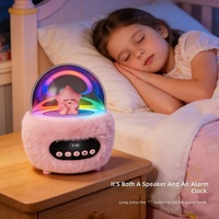 Nouveau mini haut-parleur portable en peluche de dessin animé 5.0 5W 1000-2000mAh, cadeau créatif de vacances pour enfants, haut-parleur portable