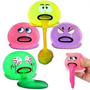 Lot de 4 balles de slime EVA à succion, balles anti-stress, blague hilarante, cadeau amusant, jouet sensoriel à presser pour les enfants de 5 ans et plus - Product Image 1