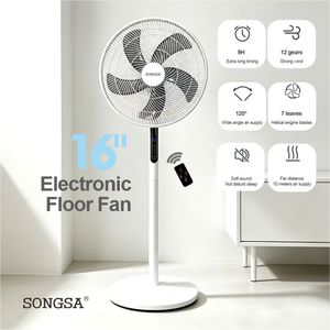 Bulk Buyer Samples Wholesale Quiet Standing <b>Fan</b> <b>Remote</b> <b>Control</b> 8 Speed Timer Vertical Floor Household Pedestal Stand Eco-Friendl - Product Image 1