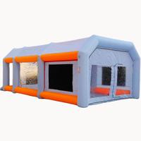 Promotion : Cabine de peinture gonflable portable, salle de pulvérisation sans poussière, tente de stockage pour voitures avec souffleur d'air pour la peinture en extérieur