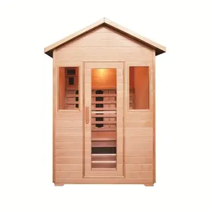 <span class=keywords><strong>Sauna</strong></span> <span class=keywords><strong>infrarouge</strong></span> extérieur pour deux personnes avec housse de pluie - Product Image 1