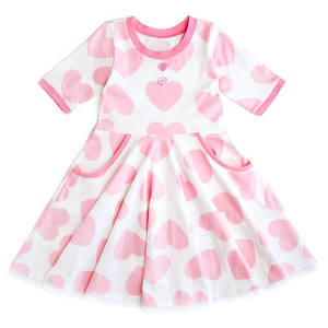 Robe florale rose à motifs pour enfants, nouvelle collection, robe décontractée à volants en dentelle pour bébé fille - Product Image 6