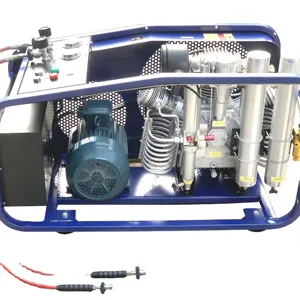 Compresor de aire diésel de alta presión, 400L/min, 4500PSI, 300bar, para cilindros de llenado