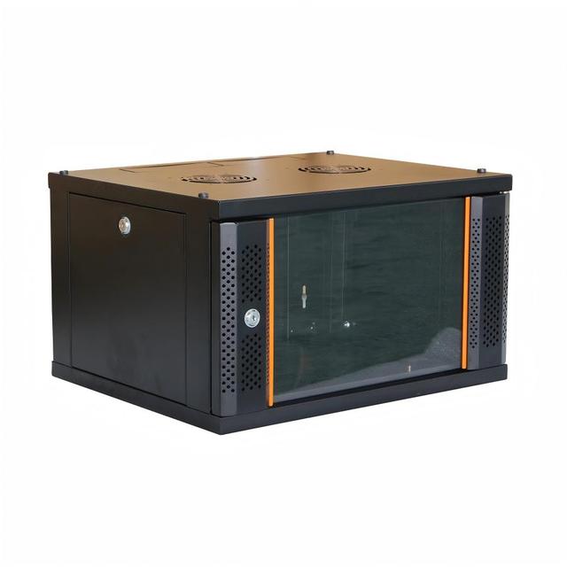 19 Inch 4U 21U Wall Mount Network Cabinet Flat Pack SPCC Steel 550mm Depth Tempered Glass Door Server Rack for CCTV