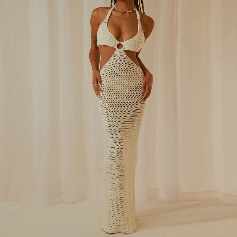long sleeve scoop neck bodycon dress Women's Sexy Scoop Neck Long Sleeve Bodycon Dress – TOP SHOW main image 0