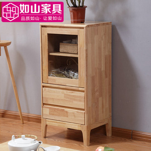 Nordic Style Rubberwood <b>Low</b> <b>Cabinet</b> Natural Wood Color <b>Tv</b> Stand Storage Living Room Furniture Combination <b>Cabinet</b> Factory Direct - Product Image 5