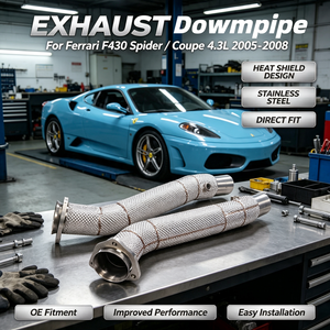 Tubería de Escape Aislada Recta SS304 para <span class=keywords><strong>Ferrari</strong></span> <span class=keywords><strong>F430</strong></span> <span class=keywords><strong>Spider</strong></span>/Coupe 4.3L 2005-<span class=keywords><strong>2008</strong></span>, Mejora del Rendimiento del Sistema de Escape - Product Image 1