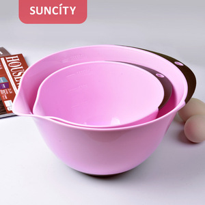 Pink Mixing Bowl Large Size Non Slip Handle Dishwasher Safe For Baking Pastry Tools - Product Image 4