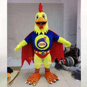 Costume de mascotte de poulet personnalisé à double style pour adultes, super-héros/poule mignonne, déguisement pour la publicité de marque et <span class=keywords><strong>les</strong></span> événements commerciaux - Product Image 1