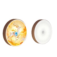 Veilleuse à induction magnétique peinte, design moderne et minimaliste, lumière blanche, rechargeable 5V, pour le sommeil