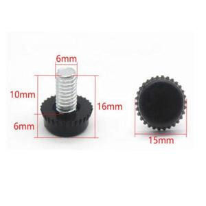 Pied de nivellement réglable M6 pour meubles, tables et bureaux - Product Image 1