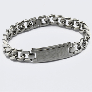 Offre Spéciale Cubain En Acier Inoxydable Bracelet <span class=keywords><strong>Gourmette</strong></span> avec Or Carte De Tordeur Marque - Product Image 2