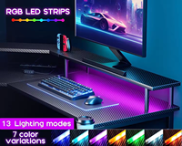 Bureau de jeu ergonomique moderne en forme de L personnalisé en usine Tables d'esports Mobilier de bureau pour le jeu