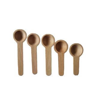 Großhandel Custom Branded 5g Messlöffel 500mg Messlöffel <span class=keywords><strong>Mini</strong></span> Eis Holz Teelöffel helle Farbe - Product Image 4