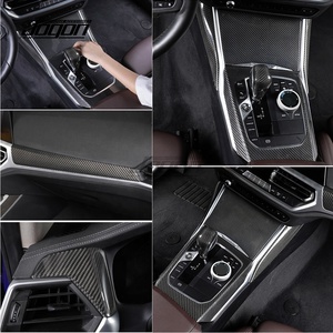 Pour <span class=keywords><strong>BMW</strong></span> série 3 4, G20, 221, G22, G23, G24, en Fiber de carbone, commande <span class=keywords><strong>centrale</strong></span> du tableau de bord, Console, changement de vitesse, panneau intérieur, couvercle RHD - Product Image 5