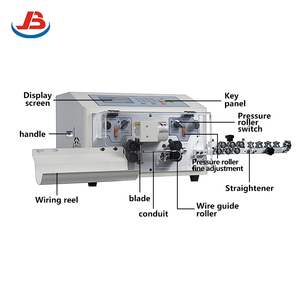 Máy sản xuất dây cáp tự động hoàn toàn JB-608, cắt, bóc, tuốt dây 6 mm² - Product Image 2