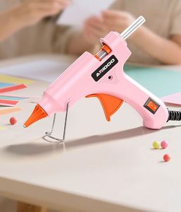 Pistolet à colle chaude anti-brûlure haute puissance en aluminium pour artisanat et bricolage pour enfants, compatible avec les bâtons de colle de 7 mm - Product Image 1