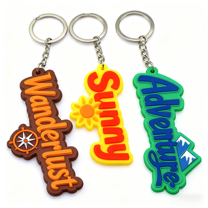 促销销售产品品牌商务促销礼品，定制标志促销商务礼品聚氯乙烯家居钥匙扣 - Product Image 6