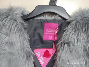 Lotto Stock/Sovraccarico Capretti Delle Ragazze di Modo della Pelliccia Del Faux Gilet Aperto Cappotto Della Maglia di Inverno di Autunno Caldo Giacca Senza Maniche Gilet con tasche