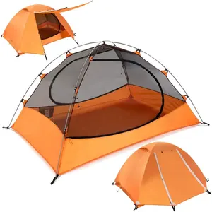 HS haute qualité Double couche facile à installer bâche coupe-vent grande taille famille pique-nique Camping tente