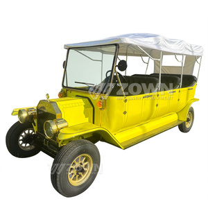 Electric Vintage Classic Sightseeing Car 8 Seats <b>72V</b> Lithium <b>Battery</b> Retro Old Timer for Hotel Resort Scenic Spot Wedding Tours - Product Image 2