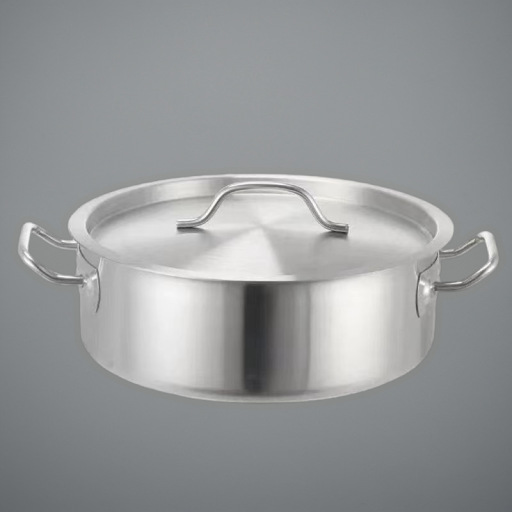 Olla de caldo transparente con tapa de acero