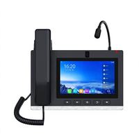 Téléphone IP A308i 20 lignes SIP, conférence 10 voies, écran tactile HD 7 pouces, caméra 5MP, microphone col de cygne, console de pagination, Gigabit PoE