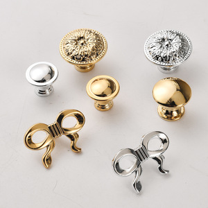 Furniture Handle And <b>Knob</b> Zinc Alloy Single Hole <b>Cabinet</b> Drawer Modern Minimalist European Style Durable Novelty Shape - Product Image 4