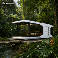 LANGE Maison Capsule Familiale de Luxe Modulaire Préfabriquée à 2 Chambres et 1 Salle de Bain avec Cuisine pour Complexes Hôteliers, Glamping et Airbnb