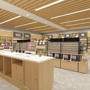 Espositore da Parete Rettangolare Multifunzione per <span class=keywords><strong>Cartoleria</strong></span>, Portapenne a Doppia Faccia, Scaffale Espositivo per Libreria - Product Image 2