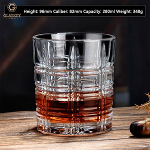 Vasos de whisky de 300 ml hechos a máquina con base pesada, vasos versátiles para bourbon, vasos de roca Rye, vasos de chupito, vasos de cerveza - Product Image 6