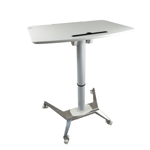 Bureau ergonomique hydraulique pour ordinateur portable, réglable en hauteur, manuel, avec roulettes, pour la maison, le bureau ou l'étude - Product Image 5