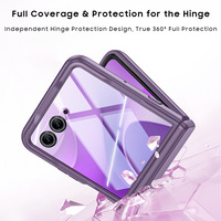 Étui de protection intégral antichoc en PC transparent mat pour Motorola Razr 70 Ultra