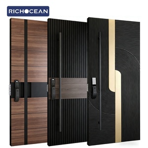 <span class=keywords><strong>Porte</strong></span> d'entrée <span class=keywords><strong>de</strong></span> sécurité personnalisée RICHOCEAN, fabriquée à l'usine <span class=keywords><strong>de</strong></span> Foshan, avec serrure intelligente, pour hôtels, portes pivotantes, <span class=keywords><strong>prix</strong></span> - Product Image 2
