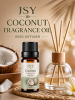 Huile parfumée à la noix de coco en marque blanche 10 ml, diffuseur d'arômes botaniques tropicaux, parfum d'intérieur, fabricant OEM ODM sur mesure, vente en gros