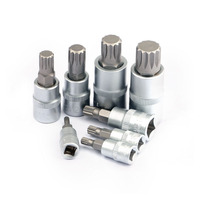 1/4 "3/8" 1/2 "Torx Bit Socket Set Adaptateur Allen Key Spline Bits Tête Universelle pour Clé Dynamométrique Clé À Douille À Cliquet