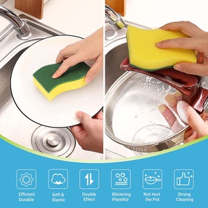 Foamstar món ăn Pan nồi rửa chà miếng bọt biển nhà bếp dày Scrubber pad làm Sạch Cọ Rửa miếng bọt biển cọ rửa miếng bọt biển - Product Image 6