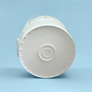 Balde de Plástico de 2 Galões/8 Litros com Tampa, Espessura de 65 Mil, Grau Alimentício, Boca Larga, Durável e Bem Vedado - Product Image 2